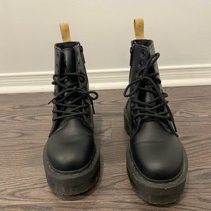 Doc Martens Jadon 2 Mono Black platform boots